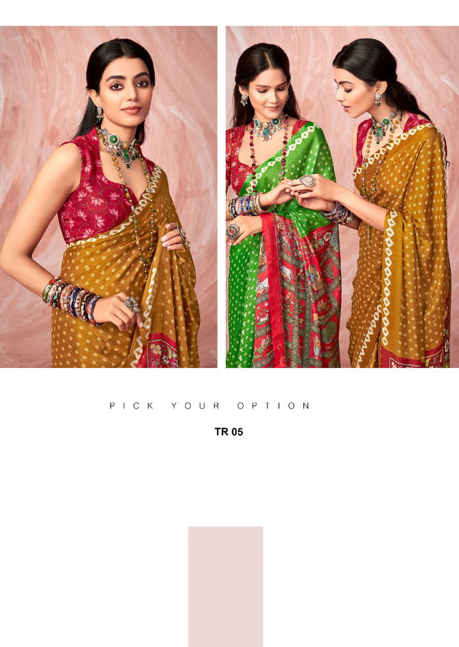 Stavan Tarang New Fancy Printed Ethnic Wear Saree Collection